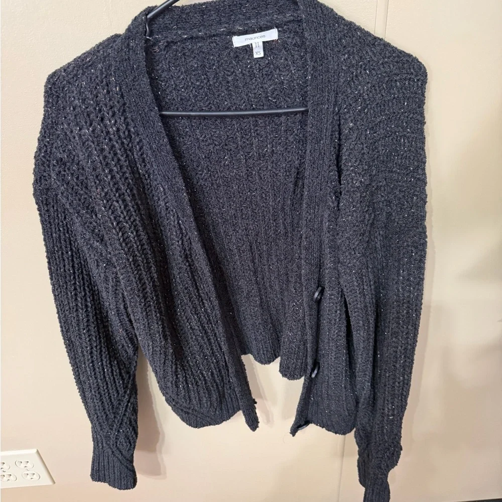 Maurices Charcoal Cardigan Sweater